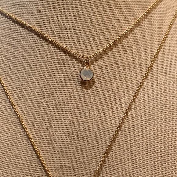 NWT LOFT Gold Filigree, Pearl & Tassel Layered 32" Necklace - Picture 9 of 10